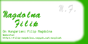 magdolna filip business card